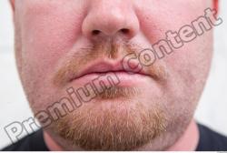 Mouth Man White Casual Average Bearded